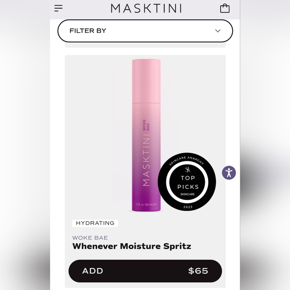 MASKTINI Woke Bae Whenever Moisture Spritz 1.7 fl oz NIB